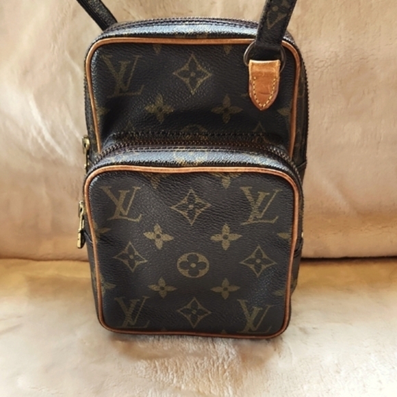 Louis Vuitton Mini Amazon Brown Monogram Crossbody Bag (RARE) UNISEX - Picture 1 of 8